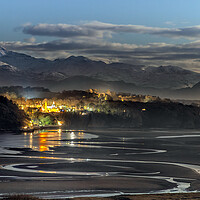 Buy canvas prints of Portmeirion at Night by Rory Trappe