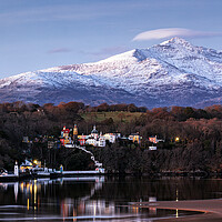 Buy canvas prints of Portmeirion with Snowdon in the background by Rory Trappe