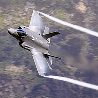 Buy canvas prints of F-35 A through the Mach Loop by Rory Trappe