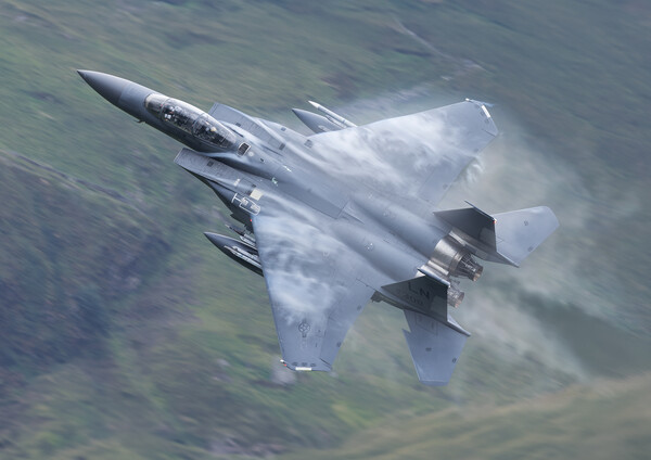 F15 Eagle pulling out of low level Picture Board by Rory Trappe