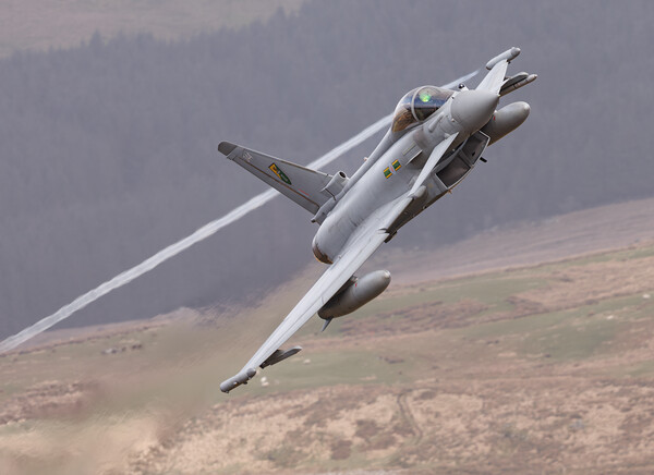 RAF Typhoon low level Picture Board by Rory Trappe