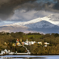 Buy canvas prints of Portmeirion and Yr Wyddfa by Rory Trappe