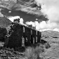 Buy canvas prints of The remains of Rhosydd terrace by Rory Trappe