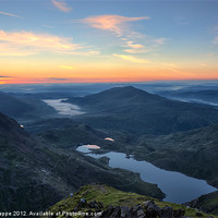 Buy canvas prints of Snowdon summit view by Rory Trappe