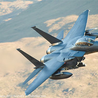 Buy canvas prints of F15 low level by Rory Trappe