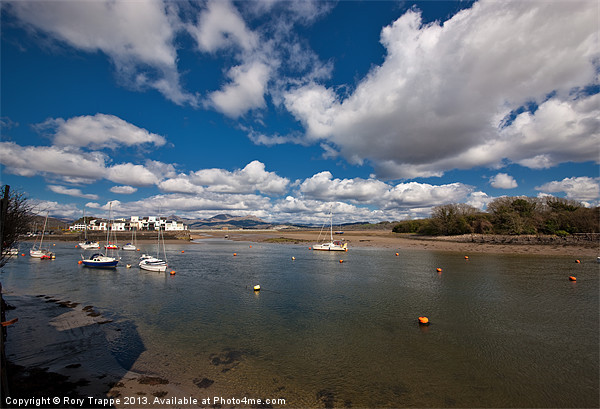 The entry to Porthmadog harbour Picture Board by Rory Trappe