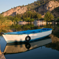 Buy canvas prints of Dalyan transfer boat by Rory Trappe