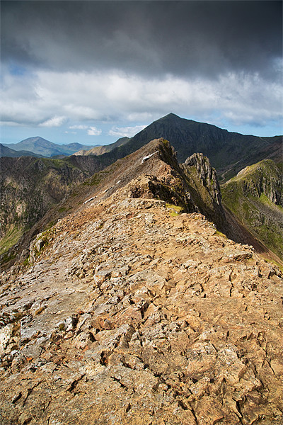 Start of the Crib Goch ridge Picture Board by Rory Trappe