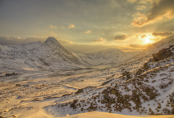 March sunset - Ogwen valley Picture Board by Rory Trappe