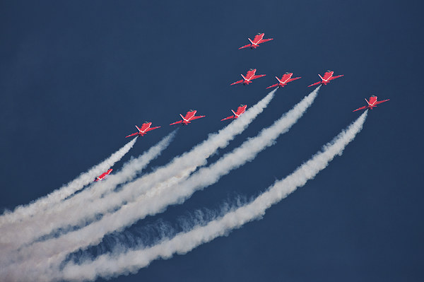 Red Arrows Picture Board by Rory Trappe
