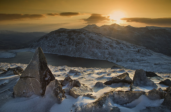 Moelwyn sunset Picture Board by Rory Trappe