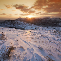Buy canvas prints of Snowdonia sunset by Rory Trappe