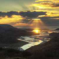 Buy canvas prints of Mawddach sunset by Rory Trappe