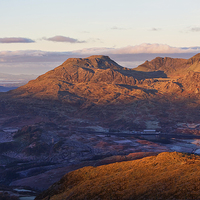 Buy canvas prints of Moelwyn sunrise by Rory Trappe