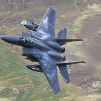 Buy canvas prints of F15 Eagle with Afterburners by Rory Trappe