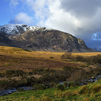 Buy canvas prints of Cottage in the Ogwen valley by Rory Trappe