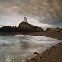 Buy canvas prints of Llanddwyn lighthouse by Rory Trappe