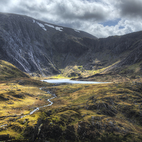 Buy canvas prints of Cwm Idwal April 2014 by Rory Trappe