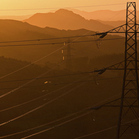 Buy canvas prints of  Power lines by Rory Trappe