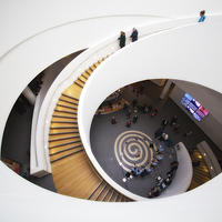 Buy canvas prints of  Spiral staircase by Rory Trappe