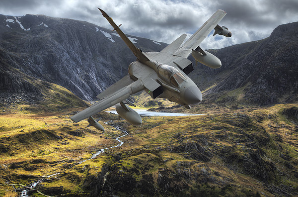  Raf Tornado in the Ogwen valley Picture Board by Rory Trappe
