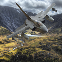 Buy canvas prints of  Raf Tornado in the Ogwen valley by Rory Trappe