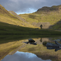 Buy canvas prints of  Reflection at Cwmorthin by Rory Trappe