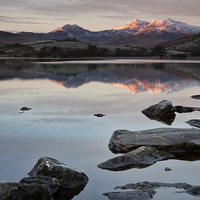 Buy canvas prints of  Snowdon sunrise by Rory Trappe