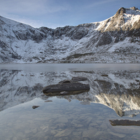 Buy canvas prints of  Cwm Idwal reflection by Rory Trappe