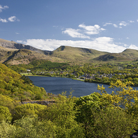 Buy canvas prints of  Snowdon and Llanberis by Rory Trappe