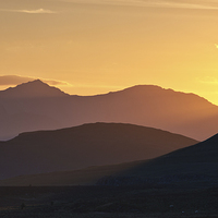 Buy canvas prints of Snowdon sunset by Rory Trappe