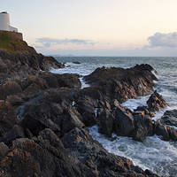 Buy canvas prints of  Llanddwyn lighthouse by Rory Trappe