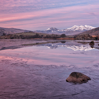 Buy canvas prints of  A reflection of Snowdon by Rory Trappe