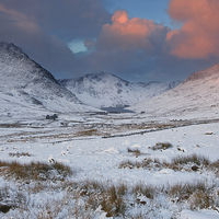 Buy canvas prints of  Tryfan with snow by Rory Trappe