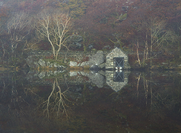  Llyn Dinas boathouse Picture Board by Rory Trappe