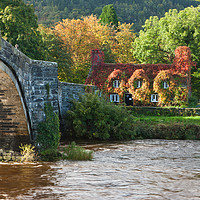 Buy canvas prints of Autumn at Llanrwst by Rory Trappe