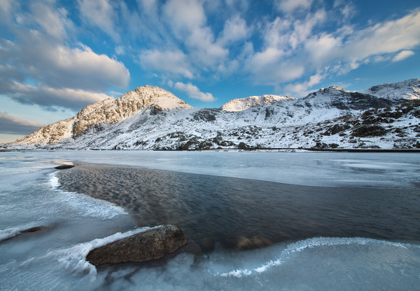 Tryfan in snow Picture Board by Rory Trappe