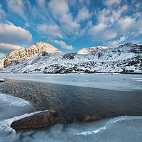 Buy canvas prints of Tryfan in snow by Rory Trappe