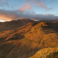 Buy canvas prints of Crib Goch panoramic by Rory Trappe