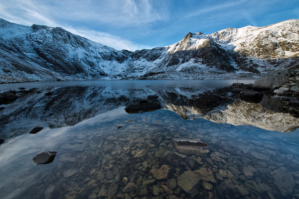 Cwm Idwal in the grip of winter Picture Board by Rory Trappe