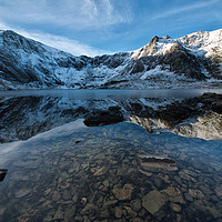 Buy canvas prints of Cwm Idwal in the grip of winter by Rory Trappe