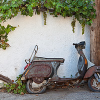 Buy canvas prints of Abandoned Moped by Rory Trappe