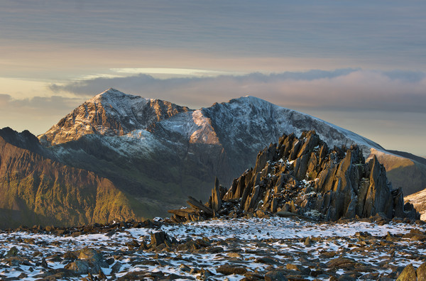 Snowdon and Castell y Gwynt Picture Board by Rory Trappe