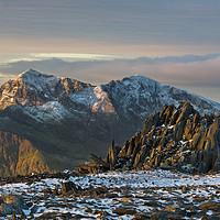 Buy canvas prints of Snowdon and Castell y Gwynt by Rory Trappe