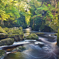 Buy canvas prints of Fairy Glen - Betws y Coed by Rory Trappe