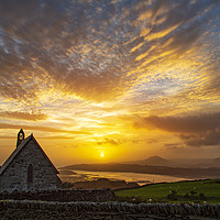 Buy canvas prints of St Tecwyn's church by Rory Trappe