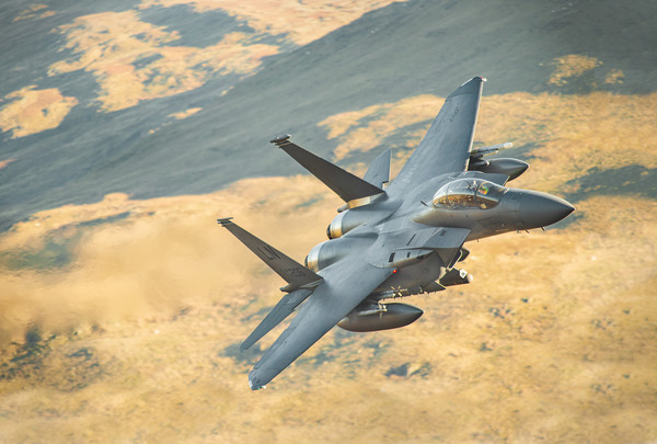 F15-Strike Eagle LL in Wales Picture Board by Rory Trappe