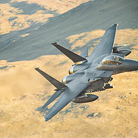 Buy canvas prints of F15-Strike Eagle LL in Wales by Rory Trappe