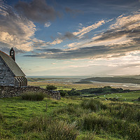 Buy canvas prints of Saint Tecwyns Church with estuary by Rory Trappe