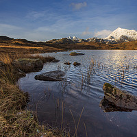 Buy canvas prints of Snowdon from Llyn Cwmffynnon by Rory Trappe